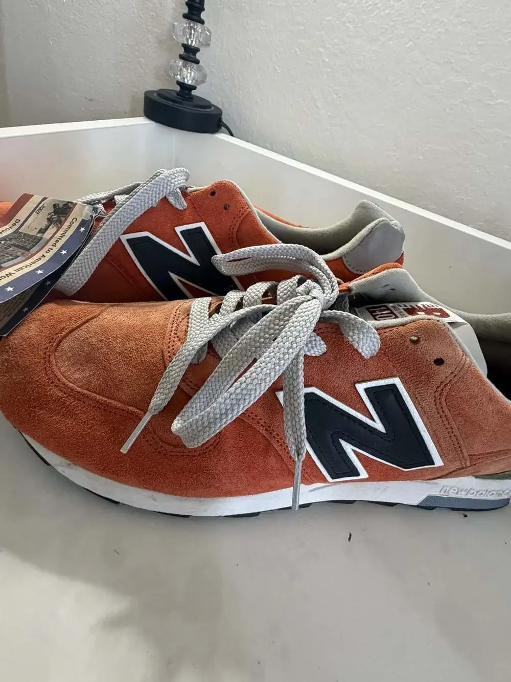 J.Crew x New Balance 1400 Made in USA 'Rusted Orange' Sneakers